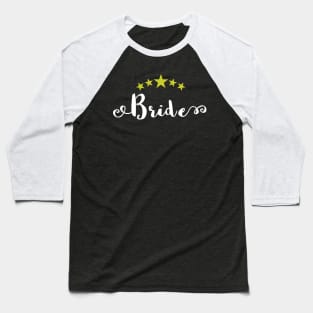 5 star bride t-shirt wedding tank Baseball T-Shirt